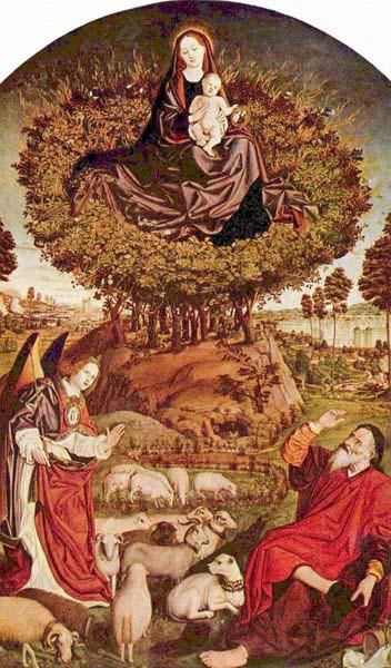 Nicolas Froment Triptych of the Burning Bush, by Nicolas Froment, in Aix Cathedral Spain oil painting art